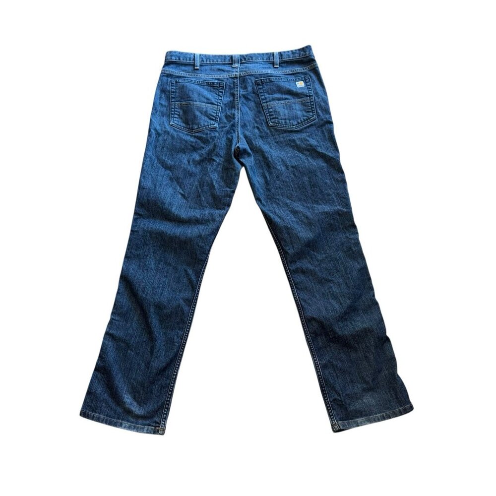 Carhartt Women FR Jeans 14 Regular Original Fit CAT 2 Flame Resistant Blue Denim - Picture 2 of 11